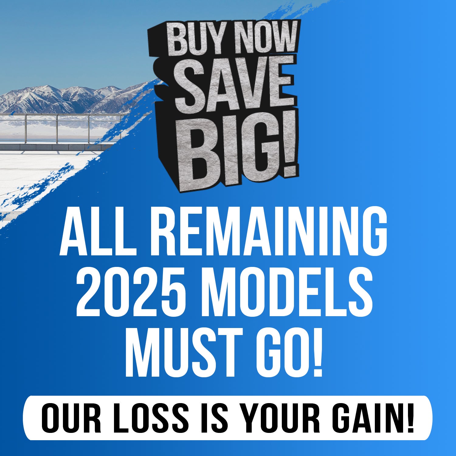 Our Loss Is Your Gain!